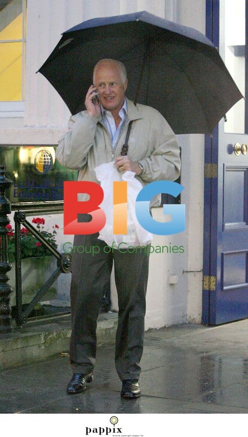 Winston Churchill Grandson Takes Phone Call