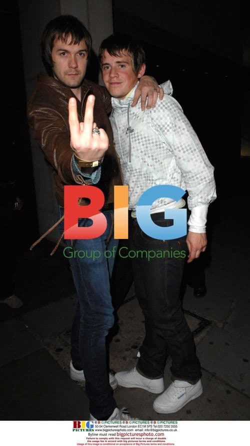 Arctic Monkeys' Jamie Cook and Kasabian's Tom Meighan at Q Awards 2006