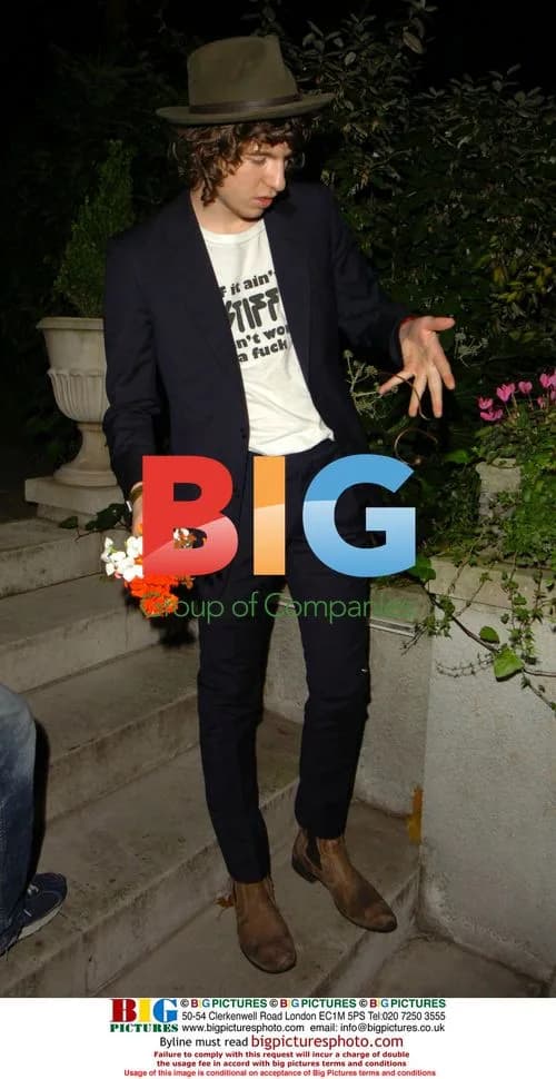 The Kooks singer Luke Pritchard leaving Q awards party