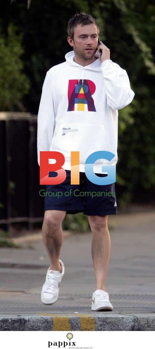 Damon Albarn out and about in London