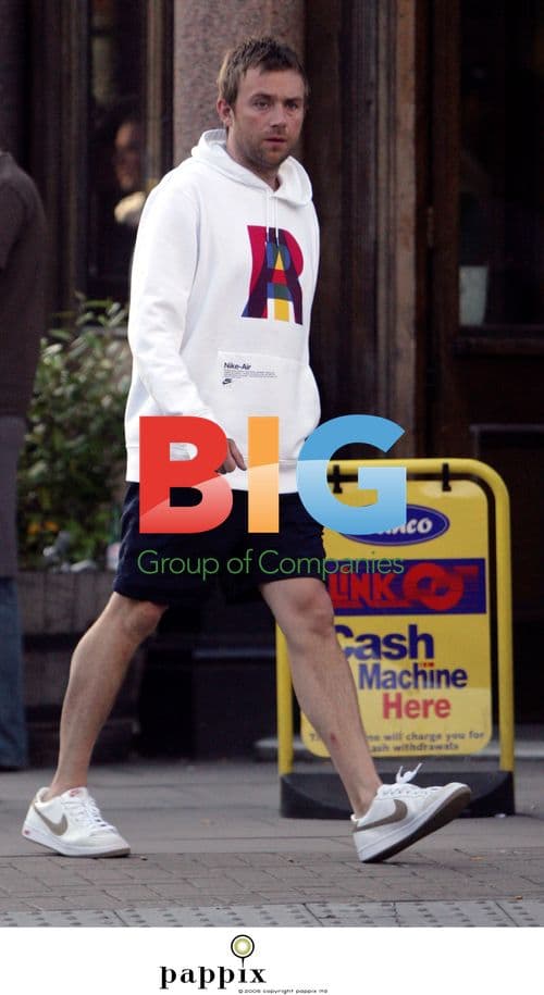 Pop star Damon Albarn spotted in London