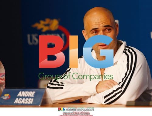 Andre Agassi cries after losing final match