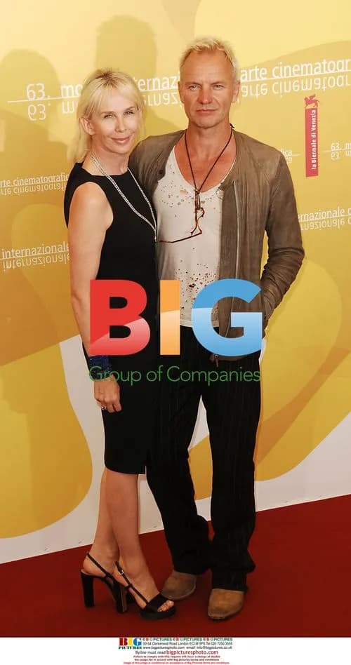 Sting and Trudy Styler at Venice Film Festival