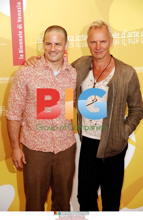 Sting and Dito Montiel at Venice Film Festival