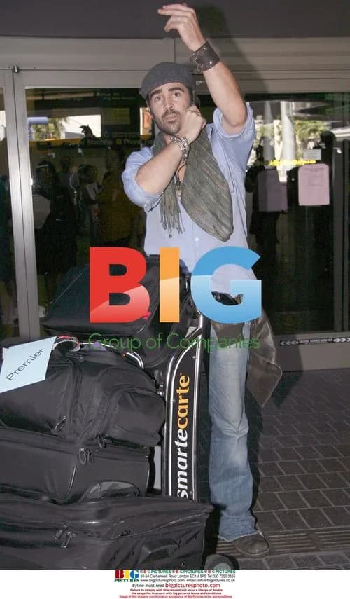 Colin Farrell Arrives at LAX