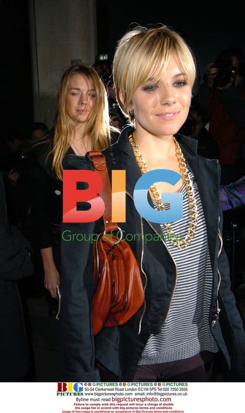 Sienna Miller Leaves Vogue Bafta Party