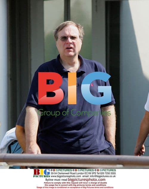 Bill Gate's partner Paul Allen arrives at Venice airport