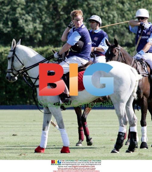 Prince Harry plays polo in Windsor
