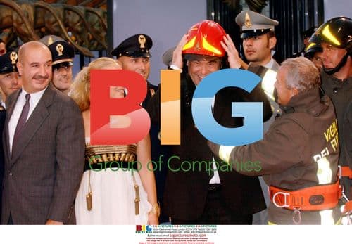 Maria Bello and Oliver Stone at "World Trade Center" Premiere