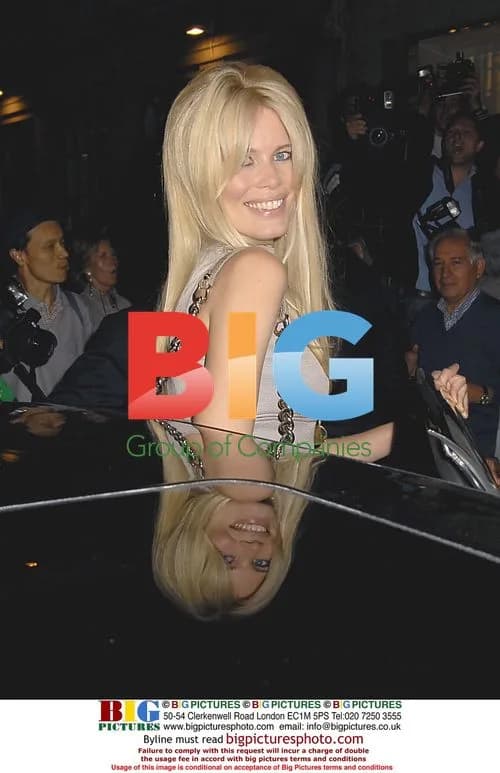 Claudia Schiffer Leaves Elle Magazine 21st Anniversary Party