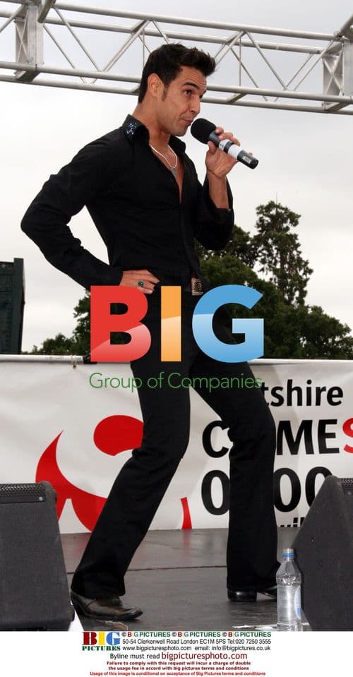Singer Chico at Wiltshire Crimestoppers Funday