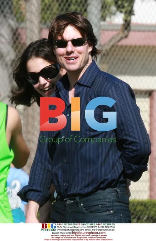 Tom Cruise and Katie Holmes at Soccer Game
