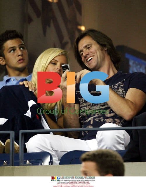 Jim Carrey and Jenny McCarthy at U.S. Open
