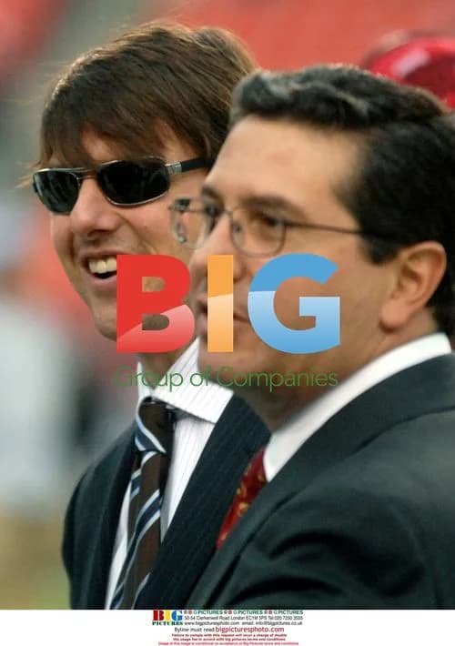 Tom Cruise and Dan Snyder at Redskins Game
