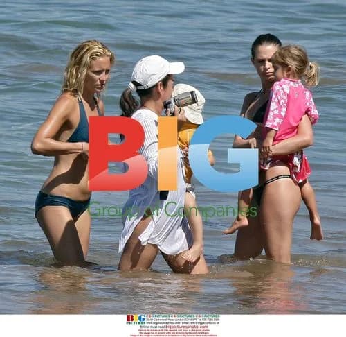Kate Hudson Gives Son Surf Lesson