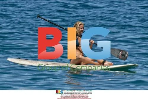 Kate Hudson Gives Son Surf Lesson