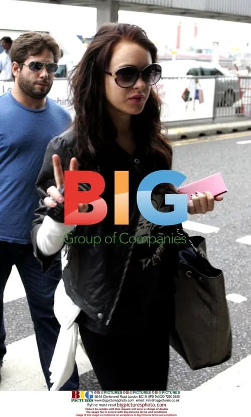 Linsey Lohan departs Heathrow