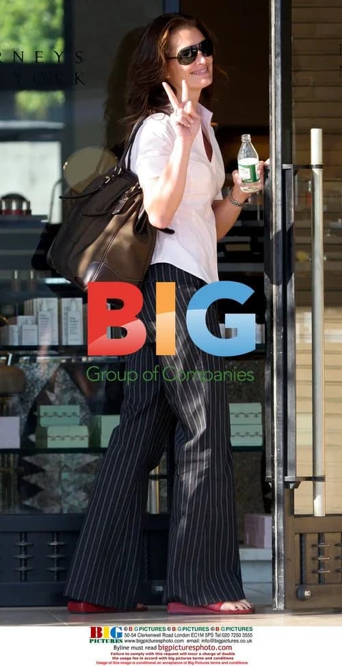 Brooke Shields goes shopping in Beverly Hills