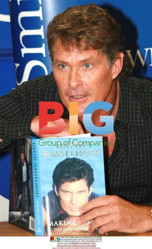 DAVID HASSELHOFF at book signing in Manchester