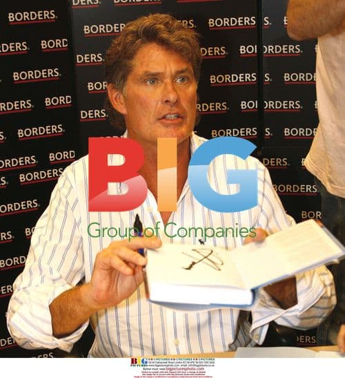 DAVID HASSELHOFF at book signing