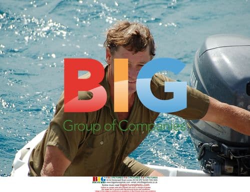 Steve Irwin on 'Croc1' boat