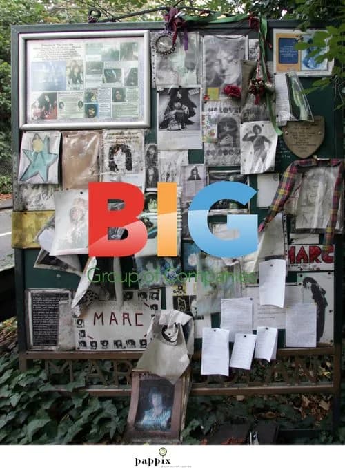Roadside tribute to Marc Bolan