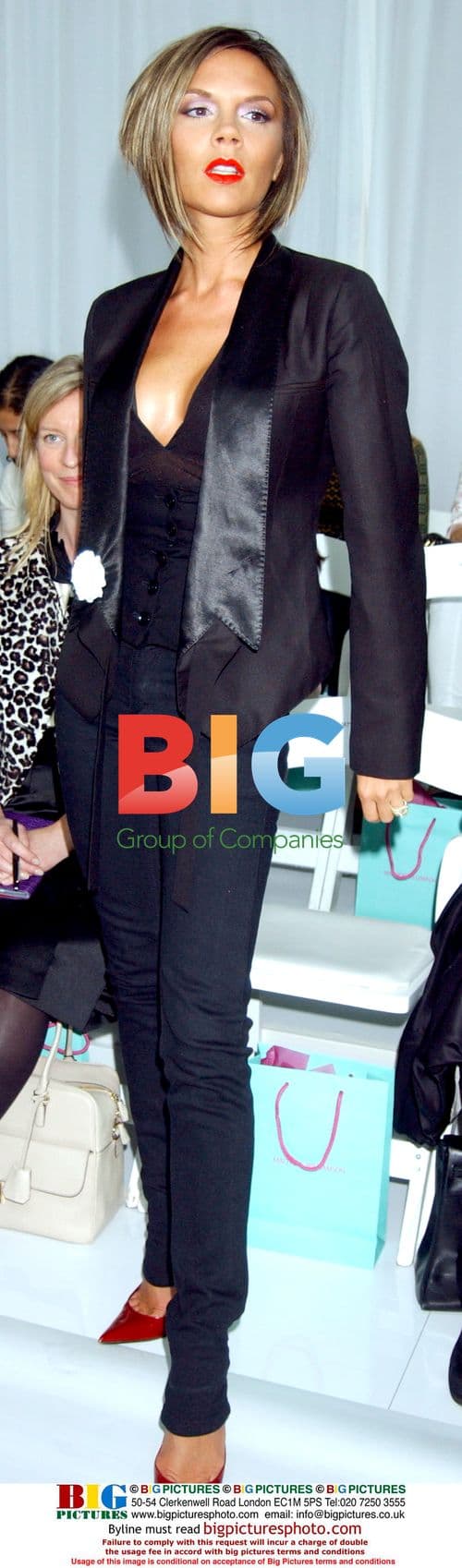 Victoria Beckham at Matthew Williamson Fashion Show