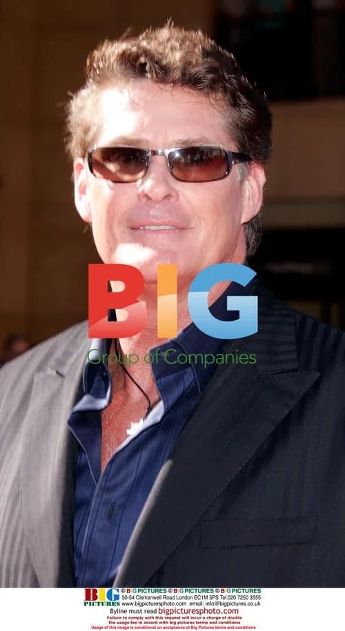 Actor DAVID HASSELHOFF at American Idol Season 5 Grand Finale
