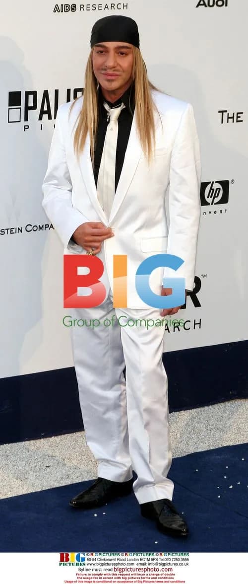 Designer John Galliano at AmfAr Gala