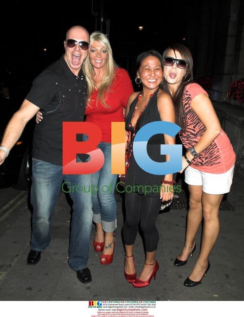 Big Brother Stars at Pink Scrabble Party