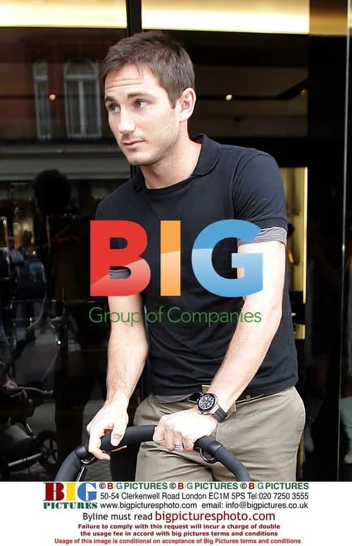 Footballer Frank Lampard with family
