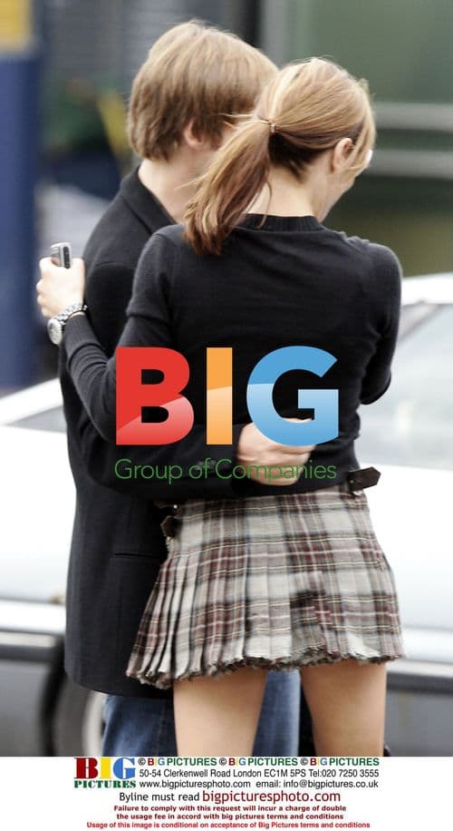 Tara Palmer Tomkinson and Crispian Belfrage at Heathrow