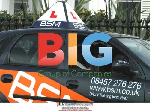 Chantelle Houghton having driving lesson in Brighton