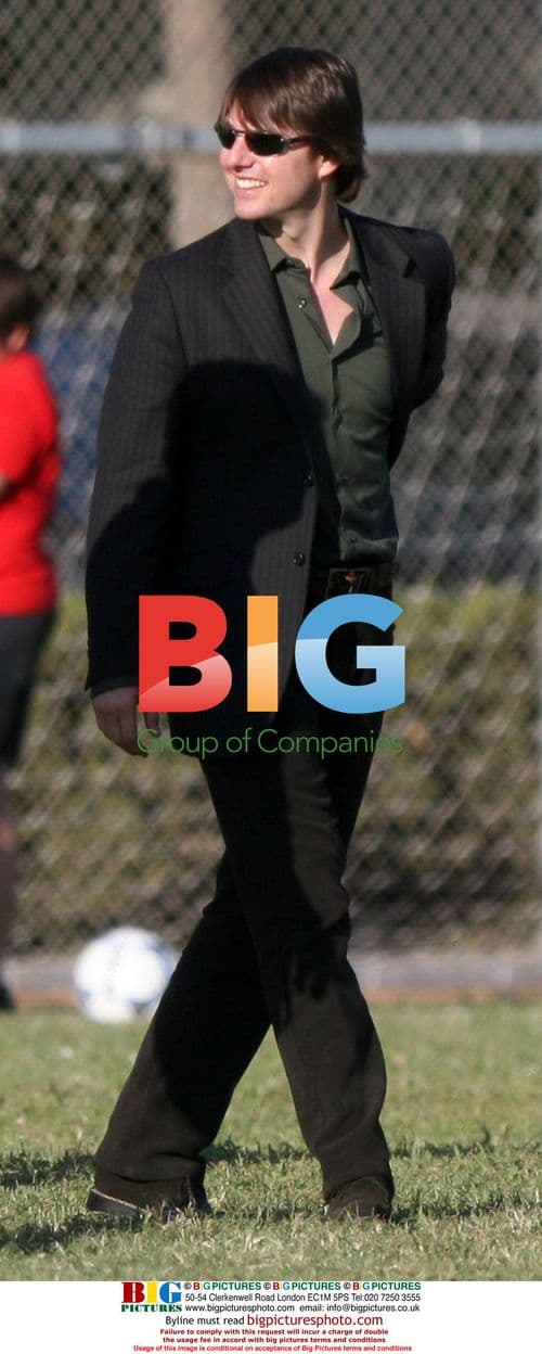 Tom Cruise and Katie Holmes watch daughter's football match