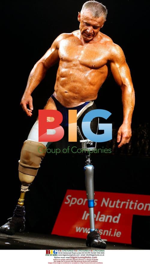 Double Amputee Michael Stewart at Mr. Ireland Bodybuilding