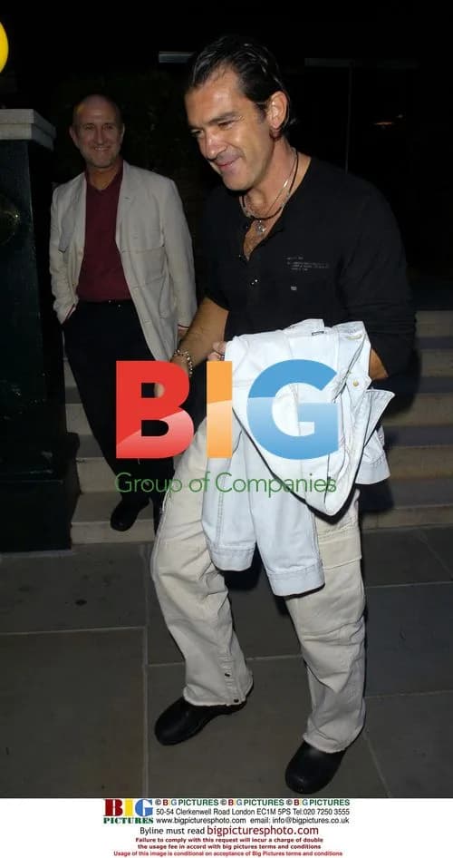 Antonio Banderas Leaving Hotel in London