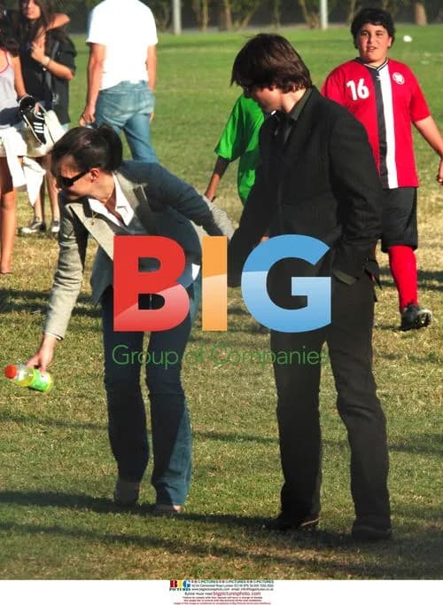 Tom Cruise and Katie Holmes at Isabella's soccer game