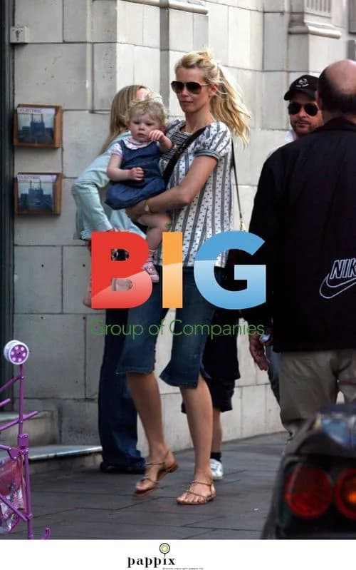 Claudia Schiffer on family outing