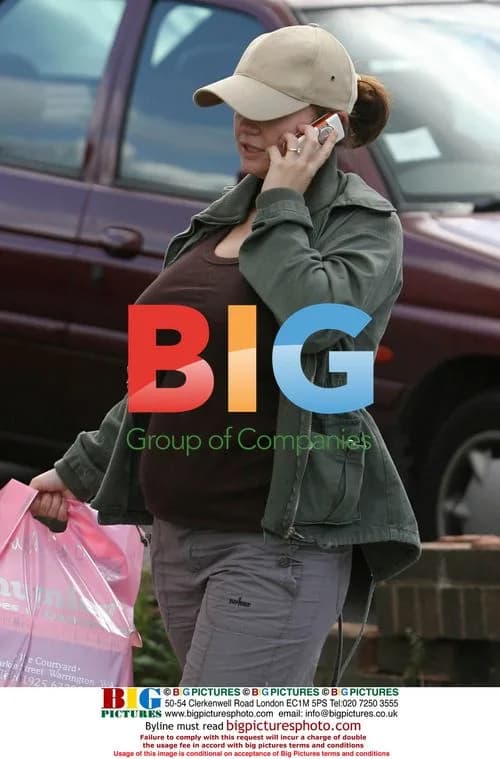 Pregnant Kerry Katona at Car Wash