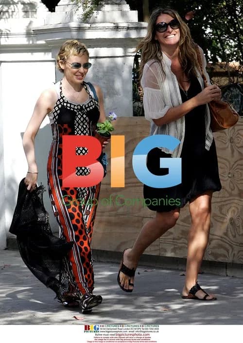 Kylie Minogue and Friend Enjoy Sunshine