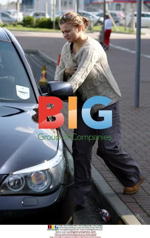 Pregnant Kerry Katona Visits Car Wash