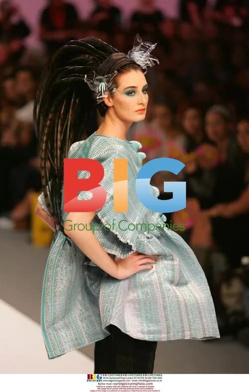 Erin O'Conner at London Fashion Week