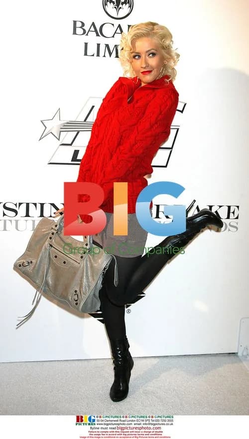 Christina Aguilera at Justin Timberlake Release Party