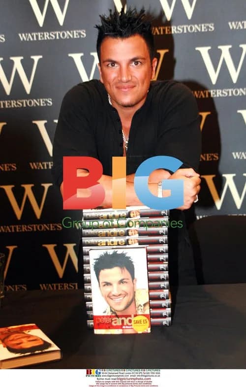 Singer Peter Andre at Book Signing