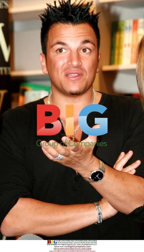 Singer Peter Andre at Book Signing