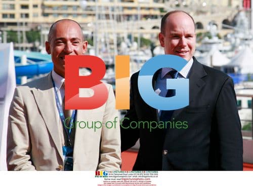 Prince Albert II and J.Luc Pettavino at Monaco Yacht Show