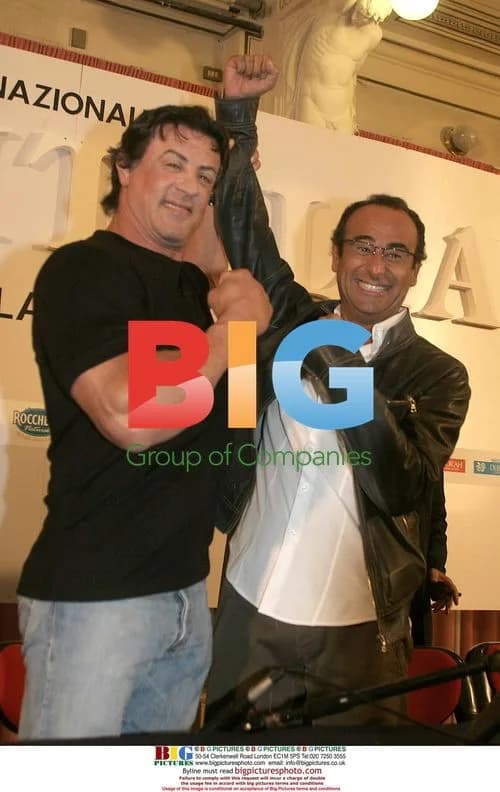 Sylvester Stallone Arrives with Wife at Miss Italia