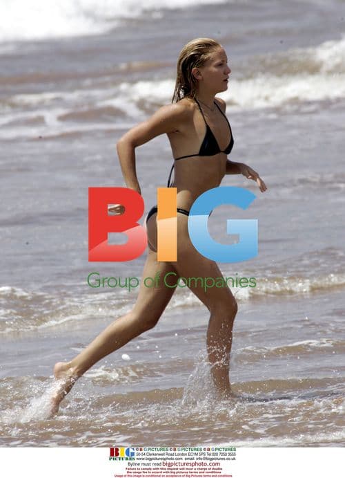 Kate Hudson in Black Bikini in Mexico