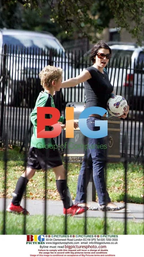 Russell Brand and Sadie Frost with son in London