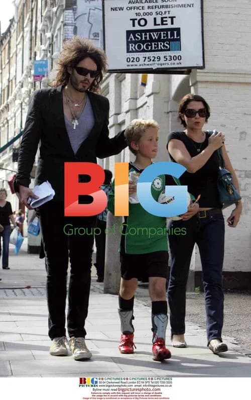 Russell Brand, Sadie Frost and son out